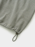 Double Stripe String Tee (Khaki)