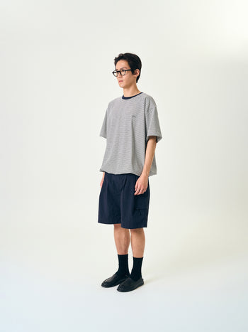 Relaxed Half Stripe String Tee (Stripe White)