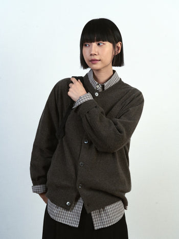 Light Wholegarments Cardigan (Charcoal)
