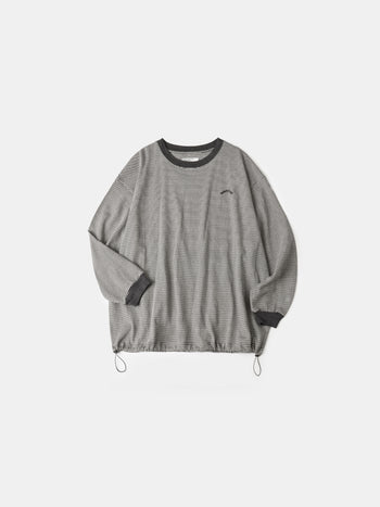 Double Stripe String Tee (Charcoal)
