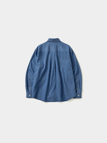 Double Pocket Denim Shirts (Denim Blue)