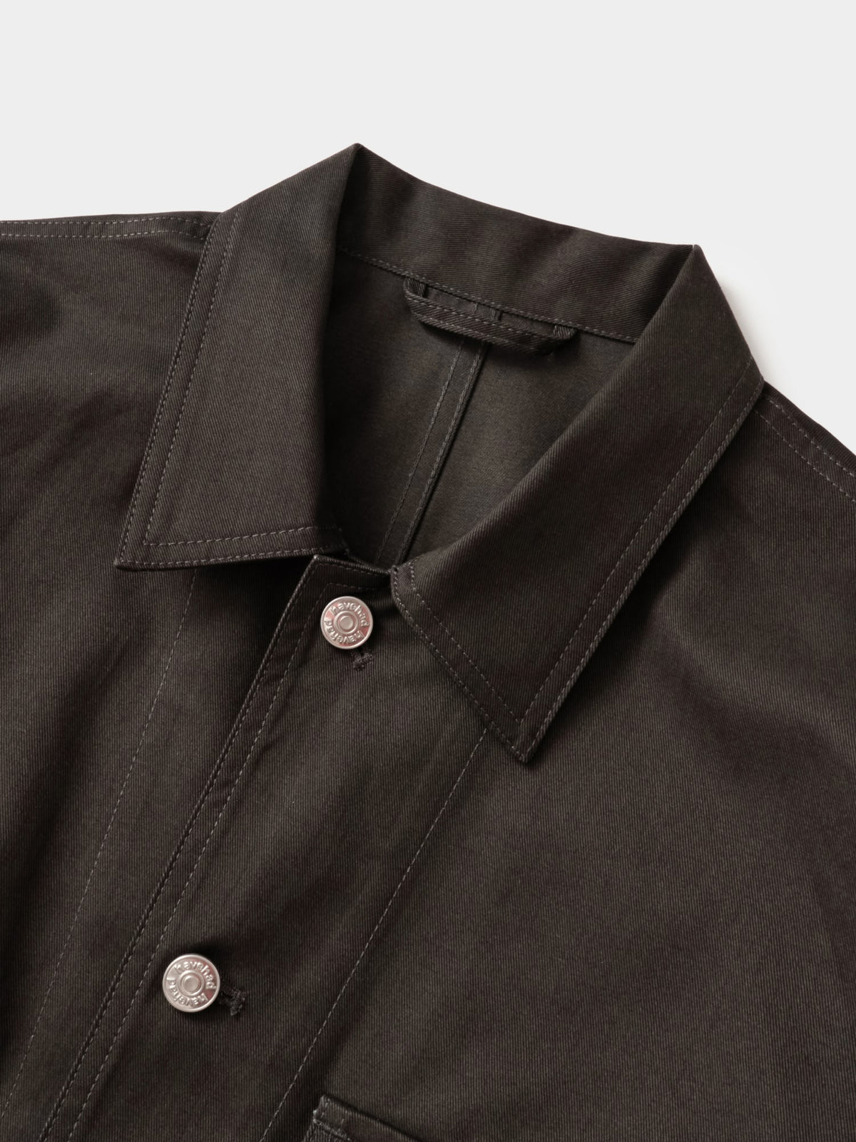 Twill Cotton Chore Jacket (Charcoal)