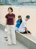 Easy Stripe Banding Pants (Stripe Blue)