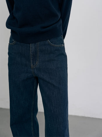 One Washed Denim Pants (Denim Blue)
